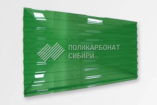 Профилированный поликарбонат Sunnex МП-20 (У) зеленый 0,8 мм, длина листа 2 м